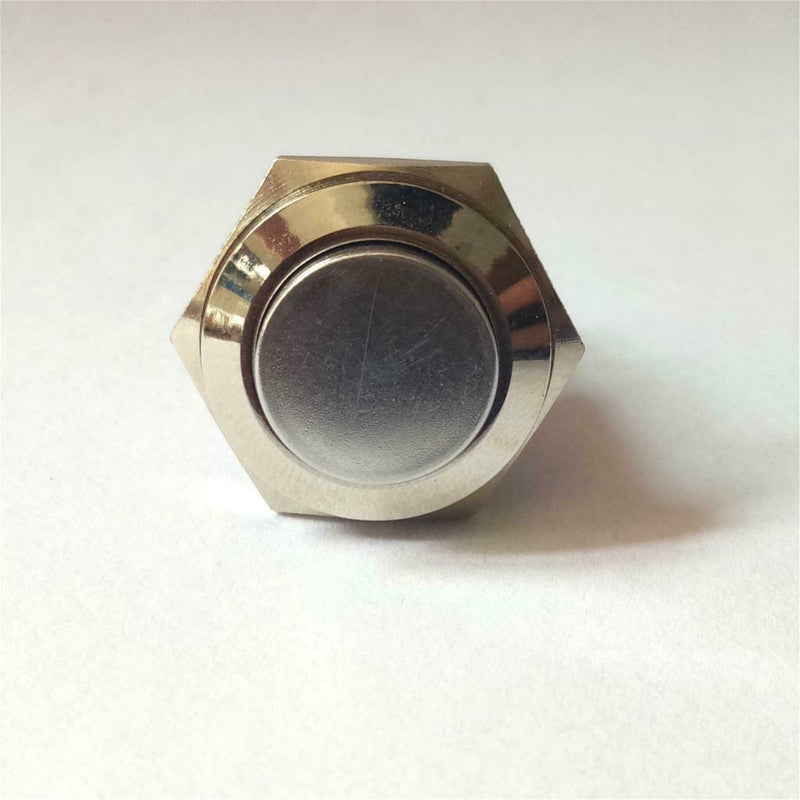 5 Pieces 16mm High Round Metal Push Button Switch Momentary Reset Copper Contact