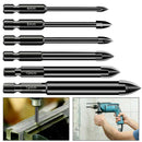 6 pcs Hexagon Shank Cross Triangle Drill Four-blade Ceramic Glass Drill