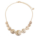 Retro Women Ethnic Gypsy Bohemian Tribal Boho Coin Statement Necklace Pendant M&