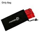 Tent Pegs Bag Camping Tent Accessories Hammer Wind Rope Tent Nail Storage. FT