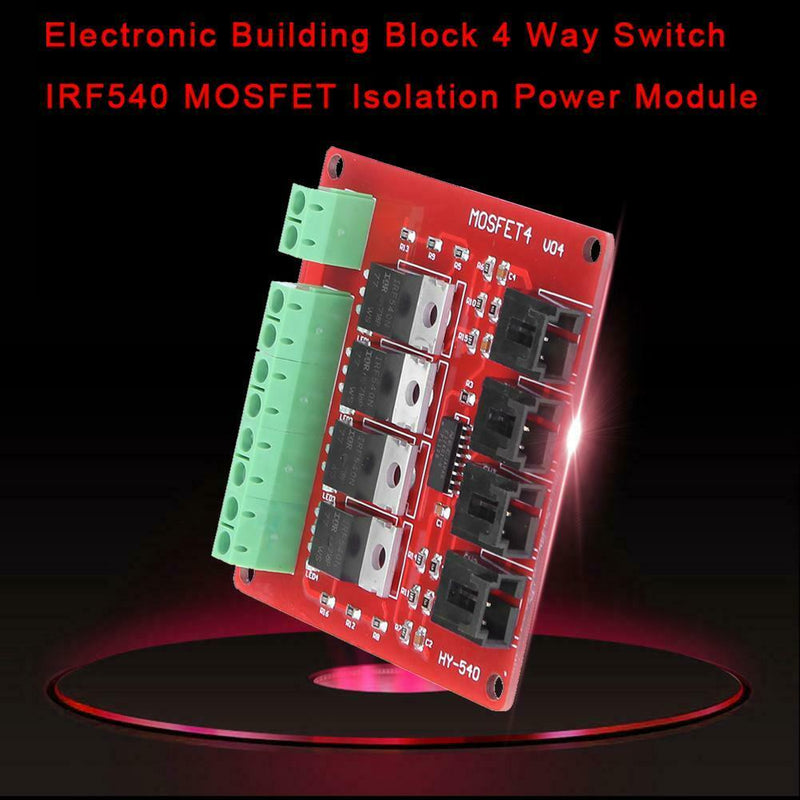 Electronic Building Block 4 Way Switch IRF540 MOSFET Isolation Power Module