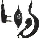 10Pieces G Shape 2 Pin PTT Earpiece Earphone Mic for Two Way Radio