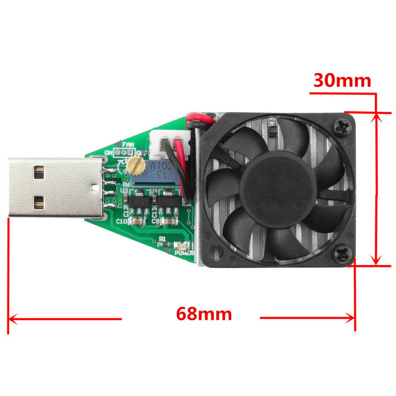 Industrial Grade Electronic Load Resistor USB Discharge Battery Tester 15W