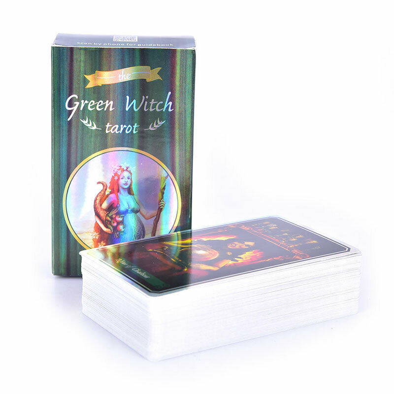 New 78pcs The Green Witch Tarot Cards Deck Party Board Game Oracle Playing C Hn
