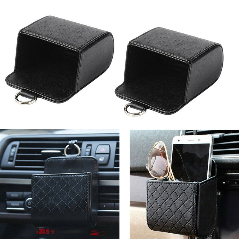 Car Accessories Auto Outlet Air Vent Mobile Phone Holder PU Leather Pouch Best