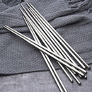 Useful Chopsticks Metal Korean Chinese Stainless Steel Chop Sticks NEW