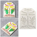 Dragonfly Grass Cake Border Decoration Silicone Mold O9B1 Fondant Cake Deco D2Z3