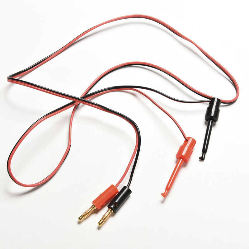 1 Pair Banana Plug To Test Hook Clip Probe Lead Cable For Multimeter Gw