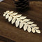 Retro Metal Leaf Hair Clips Bride Women Solid Hairpins Wedding Barrettes