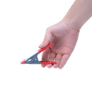 10Pcs 4Inch Mini Metal Heavy Duty Spring Clamps Crocodile Clip Red Plastic