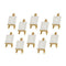 10 Sets Mini Display Easel With Canvas 8X8Cm Wedding Table Numbers Painting K2K6