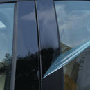10Pc Mirror Effect Plastic Window Pillar Posts Trims Set for Mazda 3 Axela