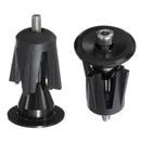 Aluminum Road MTB Handlebar Grip Handle Bar Cap End Plug Cap pair black