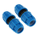 2 Pieces Straight Union Valve Heavy Duty Garden Hose Quick Connector Quick