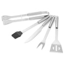 5pcs BBQ Barbecue Tool Set Stainless Steel Grill Grilling Accessory With Case