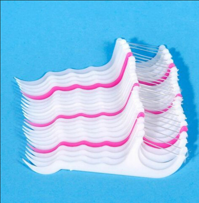250Pcs Dental Floss Picks Waxed Teeth Toothpicks Stick Sword Oral Tooth CarB sp