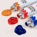 Kids Adults Acrylic Paint Set Pigments & 3pcs Paintbrushes 2x Panels Palette