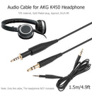 1.5m Audio Cable 2.5mm Male to 3.5mm Male For AKG K450 Q460 K480 K451 Headphone