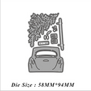Car Christmas Tree Metal Cutting Dies Stencil DIY Scrapbook Paper Card Craft