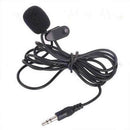 Mini Clip On Lapel Microphone Hands Free Wired Condenser Mic For Phone Laptop ST