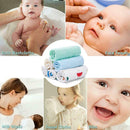 6pcs/Set Soft Cartoon Baby Children Absorbent Cotton Feeding Saliva Towel A