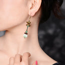 Ethnic Style Literary Fresh Handicraft Earrings Flower Earrings