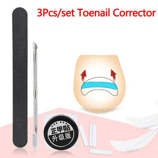 3Pcs Nail Pedicure Elastic Patch Clip Brace Bunion Ingrown Toenail Correct a1 Gw