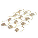 Napkin Ring, 12 Pcs Metal Napkin Rings Holder for Wedding Party Dinner Tabl