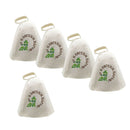 5xWool Hat For Sauna Banya Bath House Head Protection Embroidered Leaves