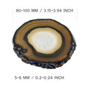 Irregular Agate Slice Crystal Coaster Cup Mat Coffee Tea Placemat Black
