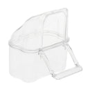 2 Pcs Bird Feeder Portative Transparent Nontoxic Bird Feeder for Small Pets