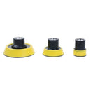 3Pcs M10 Air Angle Grinder Polish Pad Kit 1 2 3 Inch Hoop and Loop Backed P