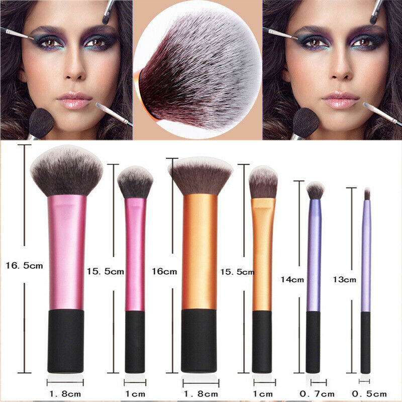 6pcs New Technique Make up Brushes Core Collection/Travel Essential/Starter Set