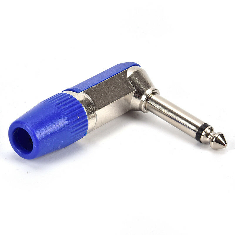 Rean 6.35mm 1/4 inch Right Angle Stereo Jack Solder Terminal for Audio Cables TE