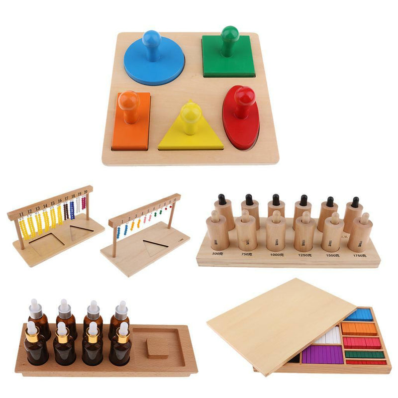 Montessori Puzzle Board, Geometric Shape Learning, Kids Early Education Toys