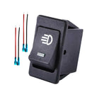 Pair 35A 12V Driving Fog Lamp Rocker Toggle Switch W/ Red And Blue LED Light