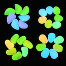 20x Luminous Glow in Night Artificial Pebble Stone Aquarium Fish Tank Decor Tool