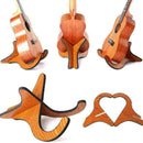 Folding Ukulele Violin Bass Guitar Stand A Frame Floor Rack Hanger New Hold C3E1
