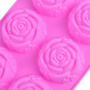1PC Silicone Cake Mold 6-Cavity Rose Moulds Chocolate Kitchen Cake Cupcake MA3C