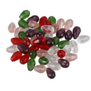 50PCs Gift Mixed Crystal Glass Faceted Teardrop Beads 11x8mm Z8S2