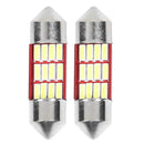 2x Universal Festoon Car LED Dome Lamp Bulbs 31mm SMD 4041 Interior Map Light