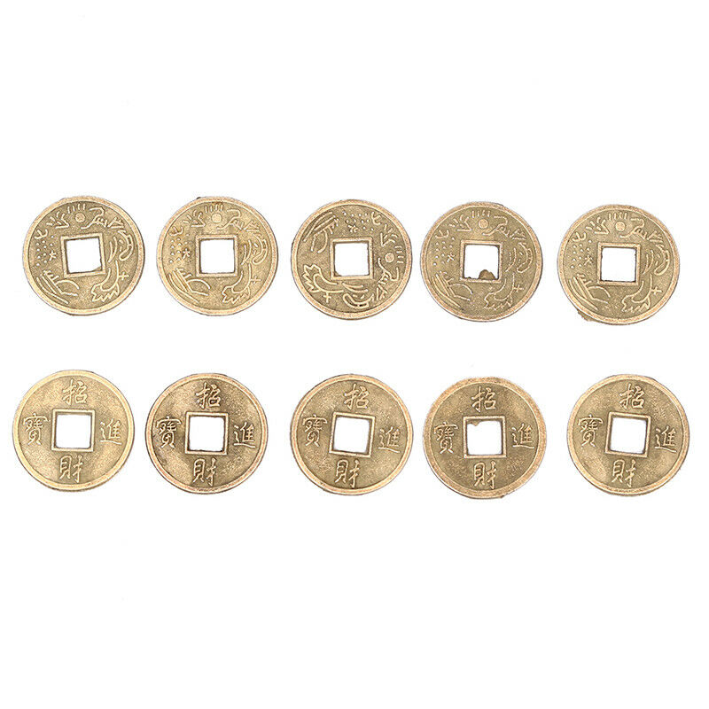 100Pcs Feng Shui Coins Ancient Chinese I Ching Coins For Health Wealth Charm  Z