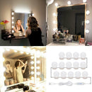 14pcs LED Makeup Mirror Light Bulb Kit Dimmable USB Hollywood Vanity Lights A