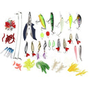 106Pcs Fishing Lures Set Mixed Minnow Piler Spoon Hooks Fish Lure Kit In Bo
