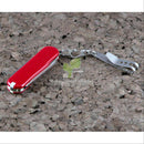 2 Mini EDC Gear Pocket Suspension Clip for Flashlight Tool with Key Ring