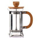 French Press Eco-Friendly Bamboo Cover Coffee Plunger Tea Maker Percolator  K5G7