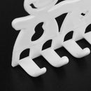 5 Slot Plastic Cute Smiling Cartoon Sucker Toothbrush Holder Suction Hooks