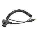 D-Tap Male to 4 Pin Mini XLR Female Adapter Power Coiled Cable For Camera