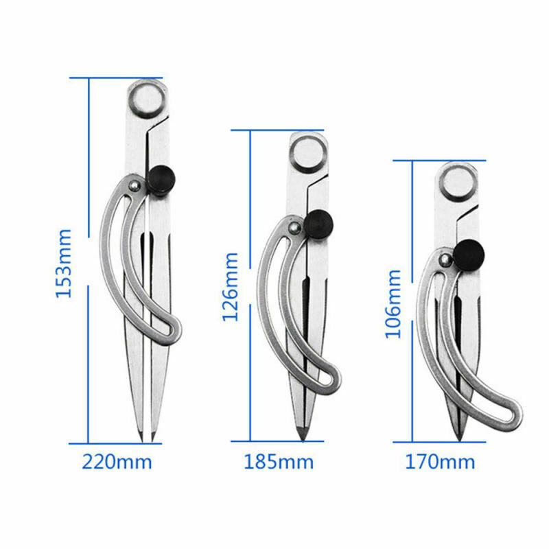 13BC Carbon Steel Spacing Gauge Compasses Spacing Compass Portable Scriber YUL