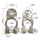 2Pcs Battery Terminals Connectors Clamps Car Van Motorhome